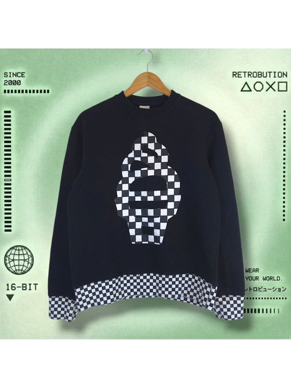 Vintage Icecream Billionaire Boys Club Crewneck Sweatshirt Black Size S